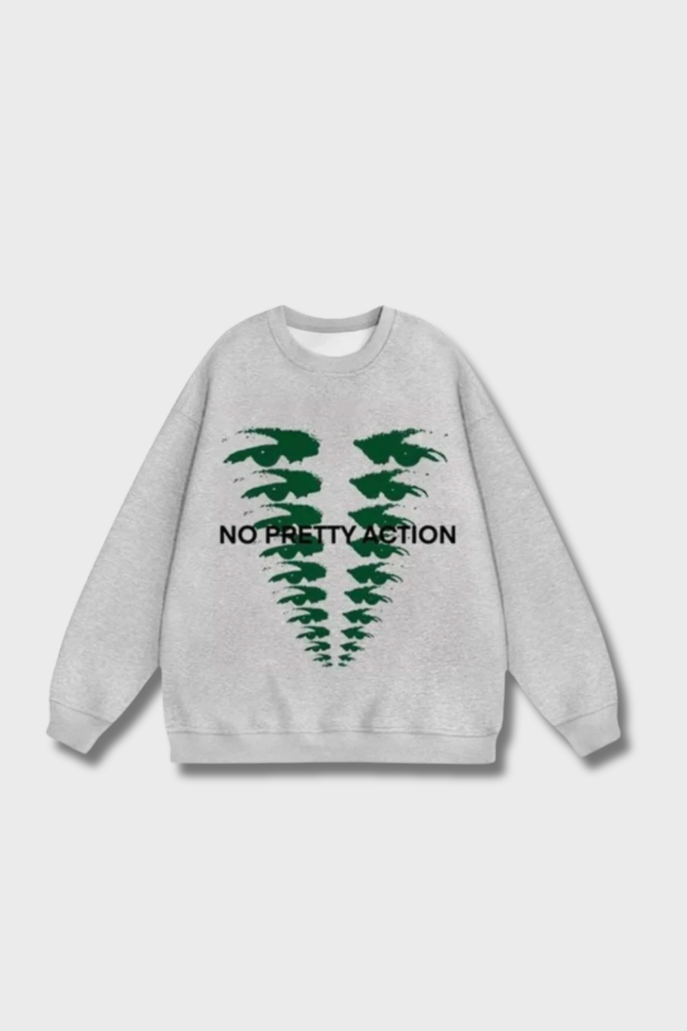Sweatshirt 'No Pretty Action'