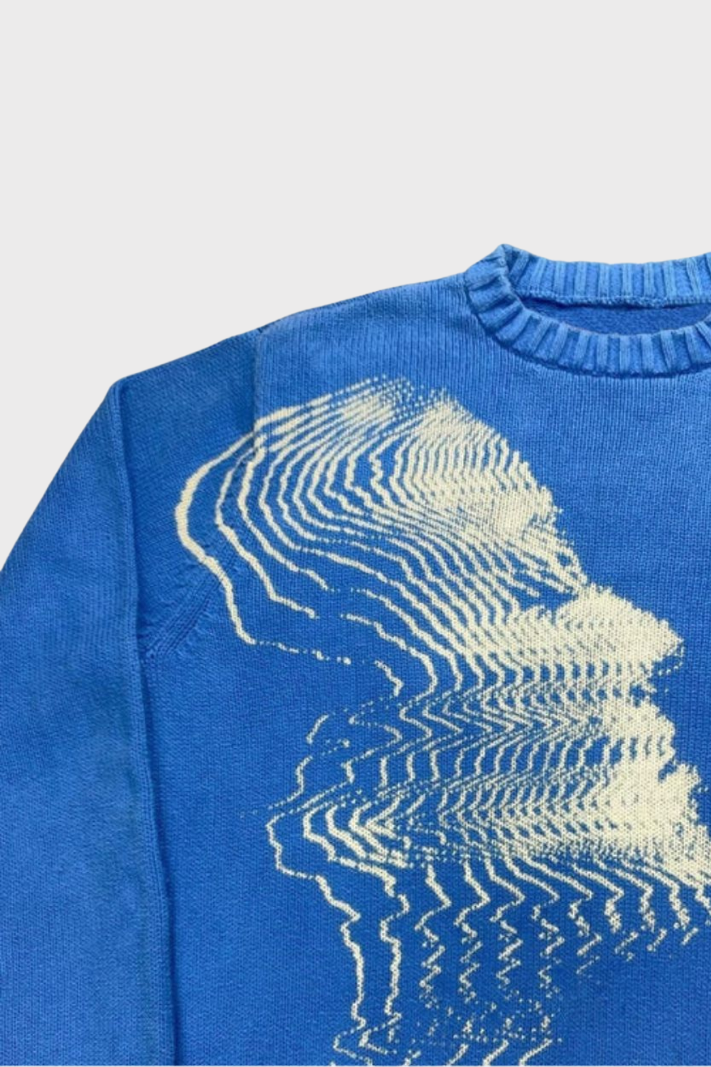 'Vibrations' Graphic Knitted Sweater