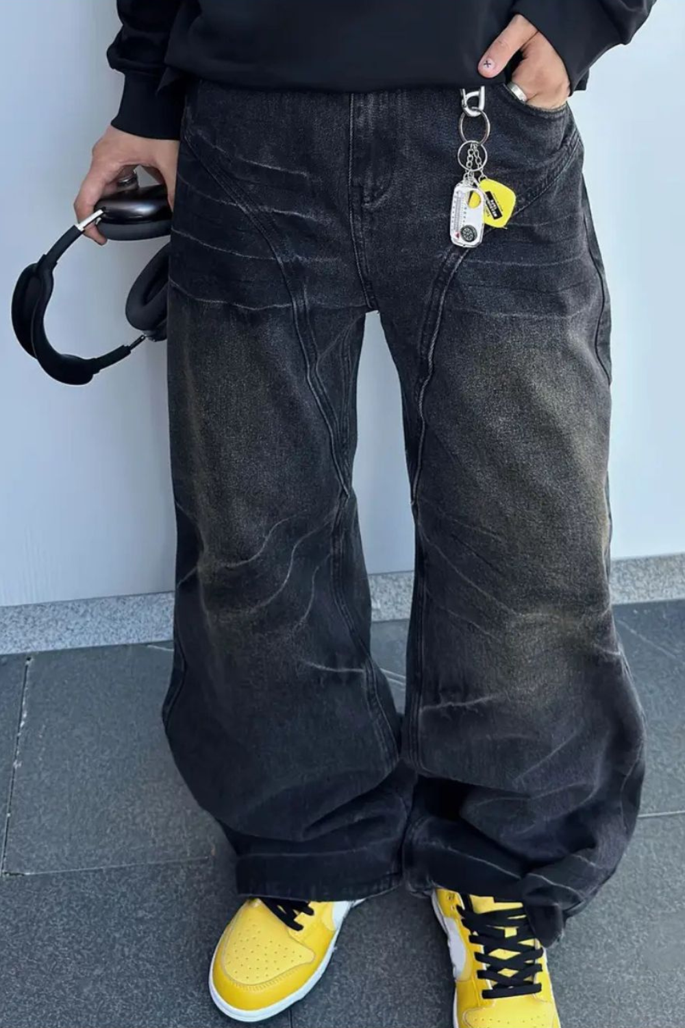 'Weathered' Baggy Jeans