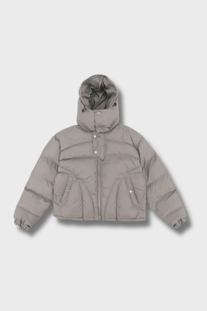 'Y2K' Puffer Jacket Button-Up