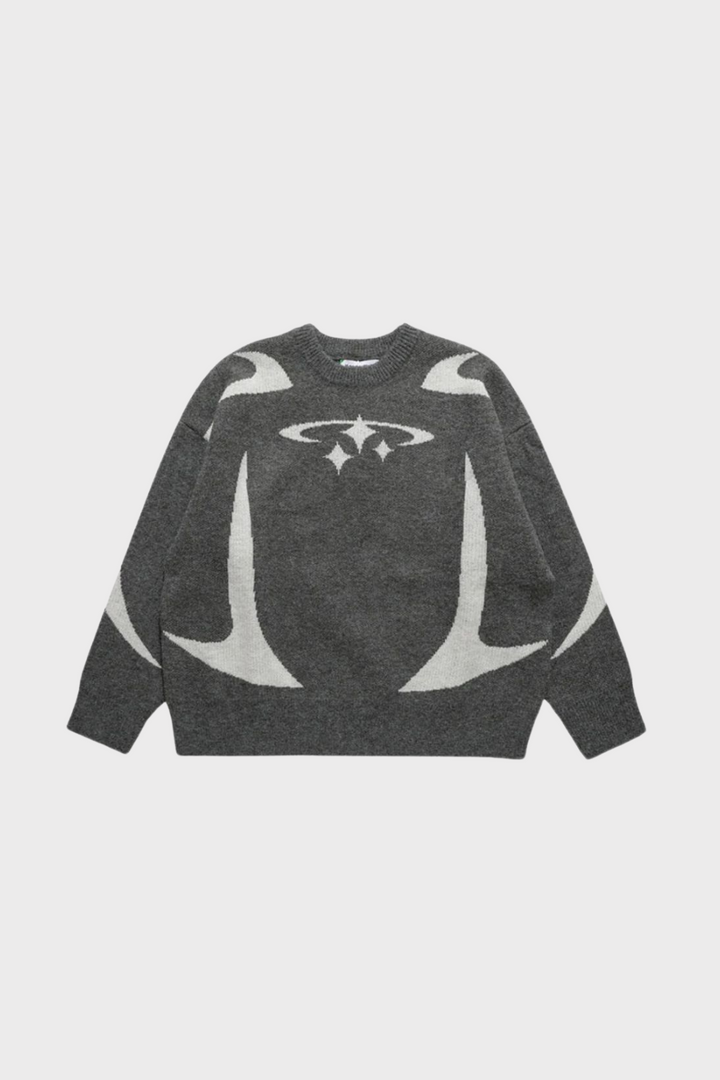 Y2K STARS KNITTED SWEATER