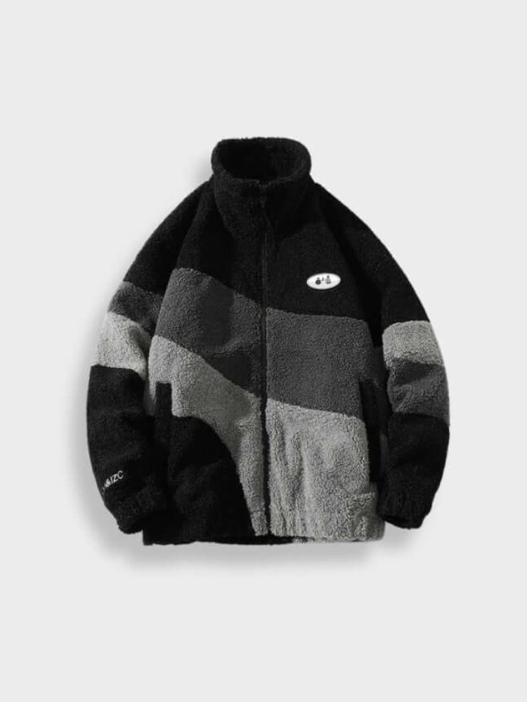 MGRMNTS Fuzzy Retro Fleece Jacket