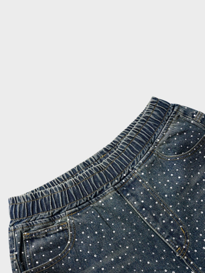 DCRB Rhinestone Denim Jorts