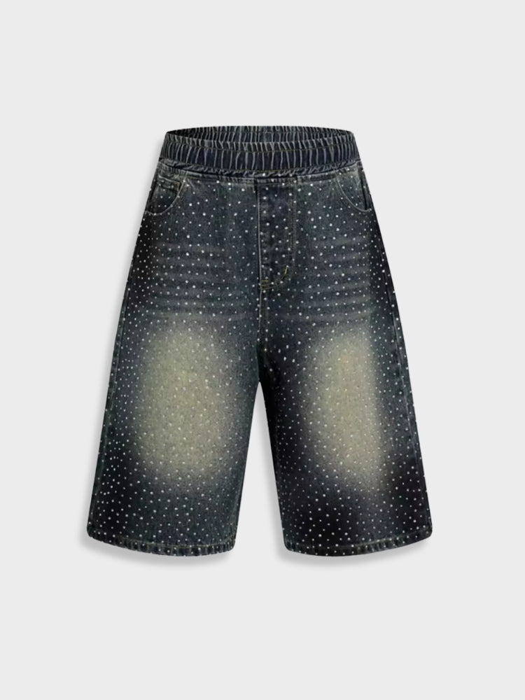 DCRB Rhinestone Denim Jorts