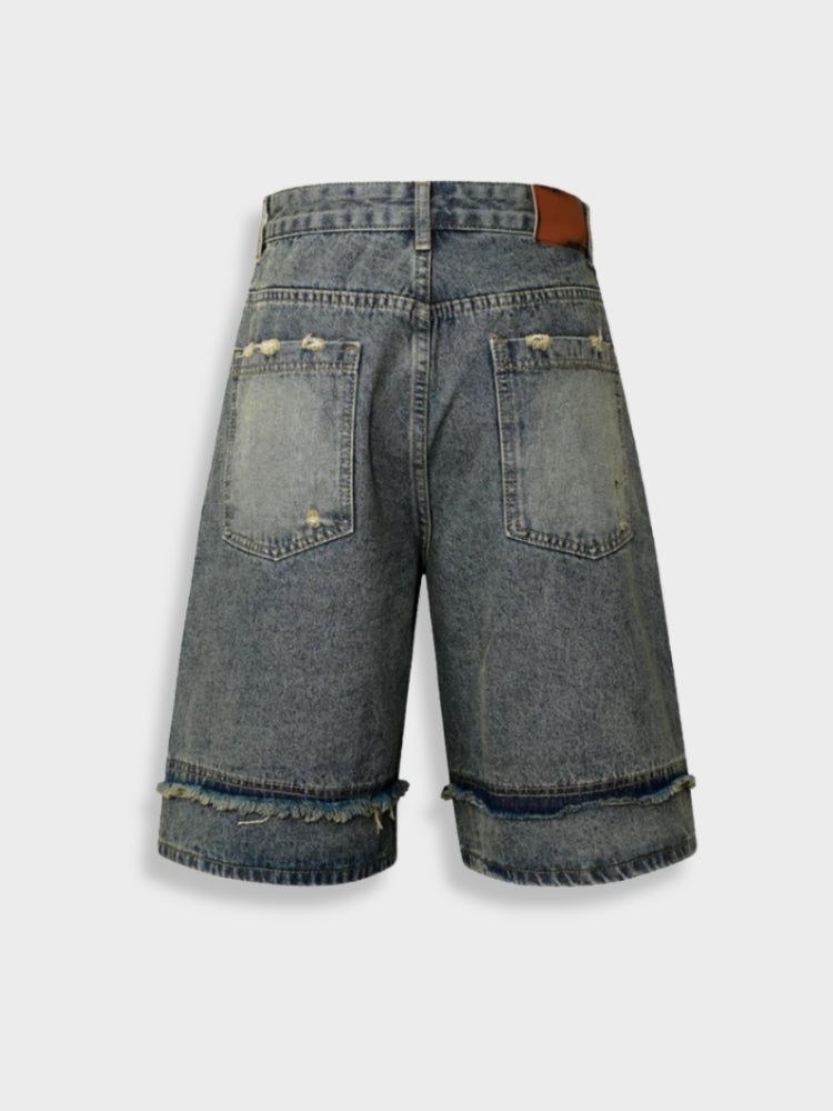 DCRB Distressed Street Denim Jorts