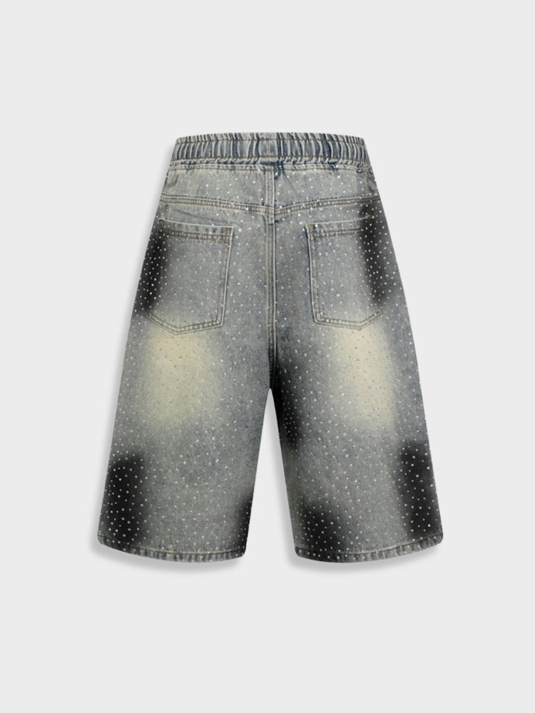DCRB Rhinestone Denim Jorts