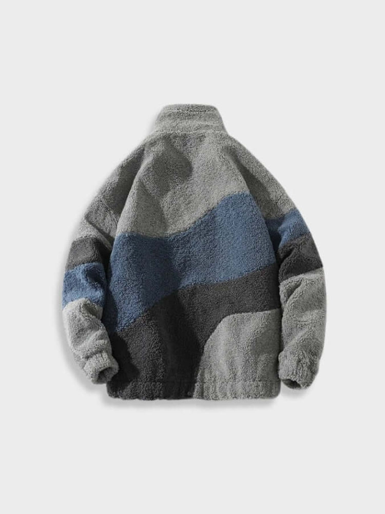 MGRMNTS Fuzzy Retro Fleece Jacket