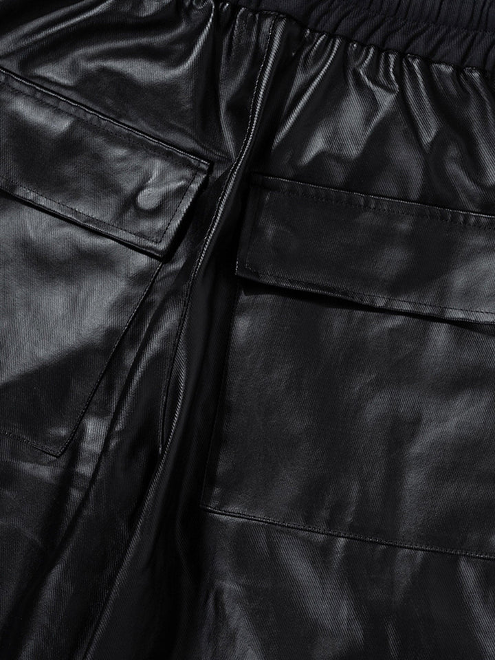 'Shadow' Matte Coated Multi-pocket Overalls