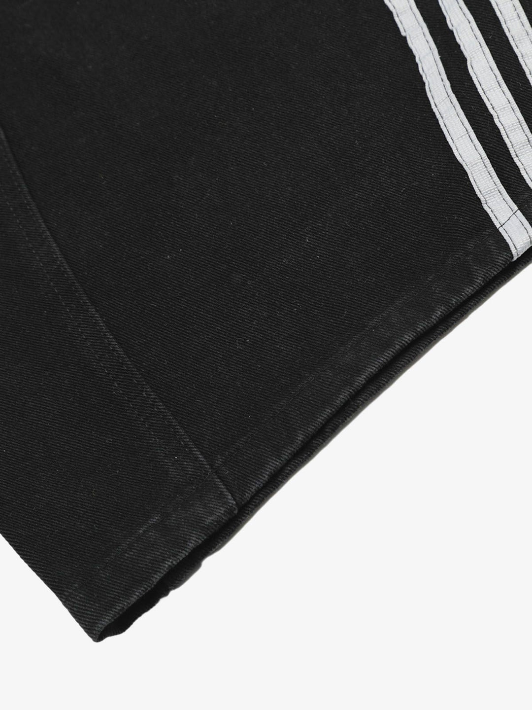 Denim Contrast Striped Stitching Barrel Jeans