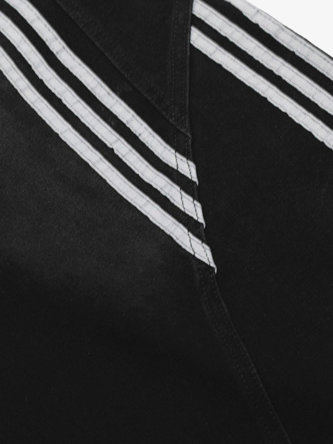 Denim Contrast Striped Stitching Barrel Jeans