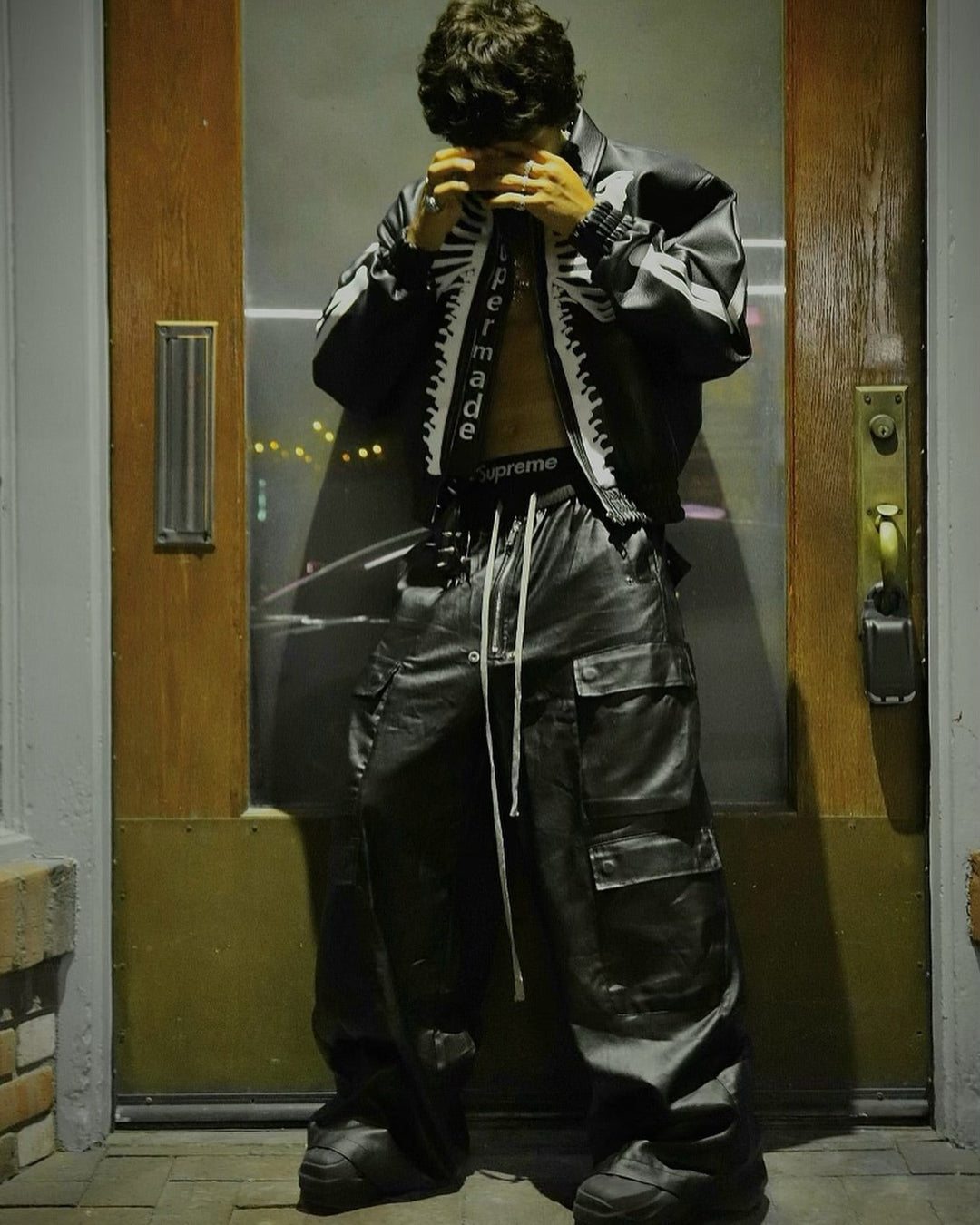 'Shadow' Matte Coated Multi-pocket Overalls