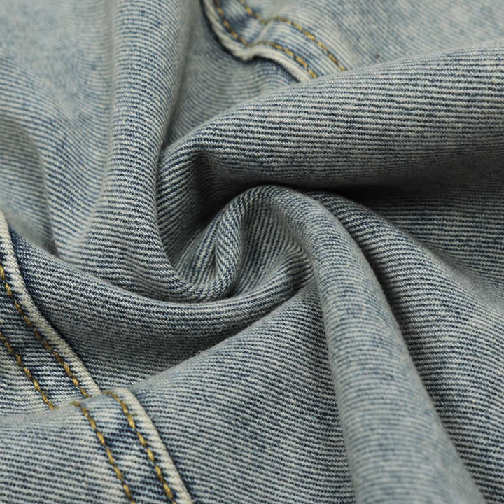 Retro Patchwork Barrel Jeans