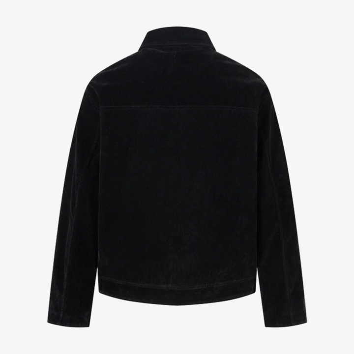 Retro Unique Metal Button Suede Lapel Bomber Jacket