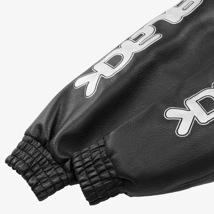 Faux Leather Vintage Street Black Air Jacket