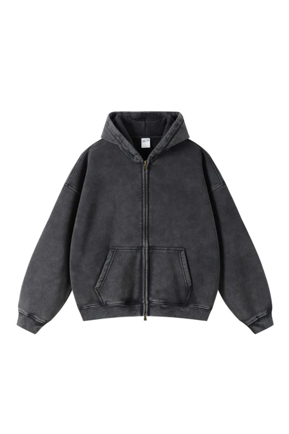 Batik Fleece Hoodie Met Ritssluiting