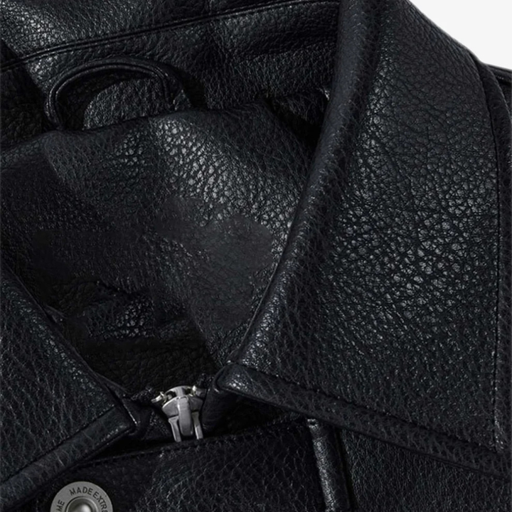 Faux Leather Vintage Street Black Air Jacket