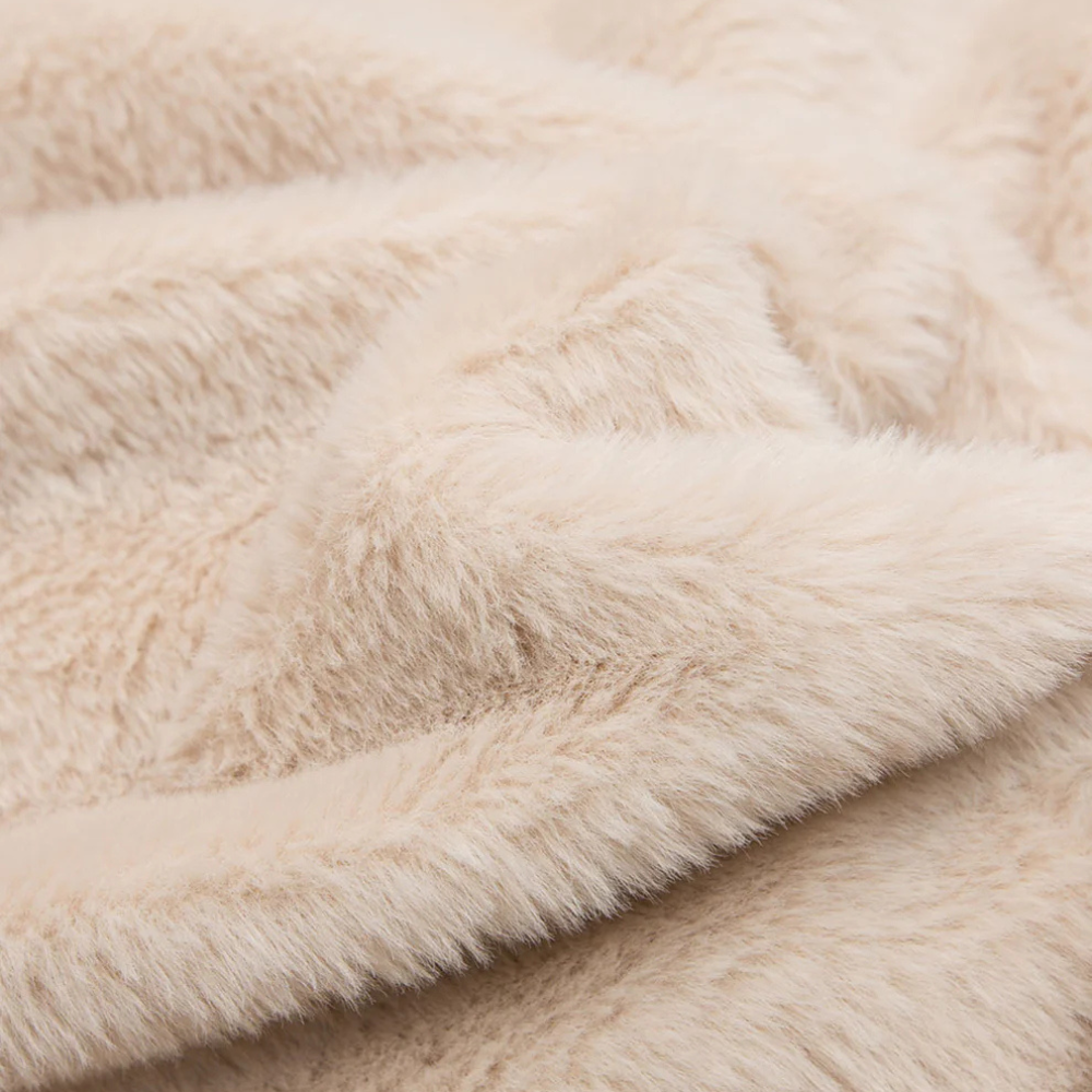 Faux Fur Lined Zip Up Winter Hooded Bomber Jacket