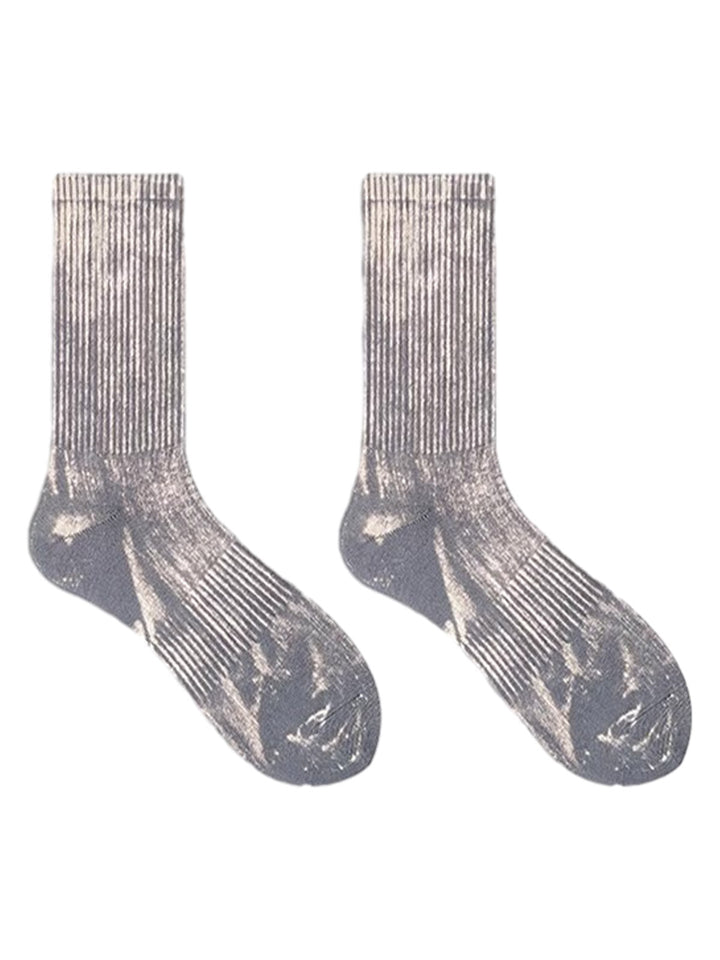 Workwear Distressed Tie-dyed Socks