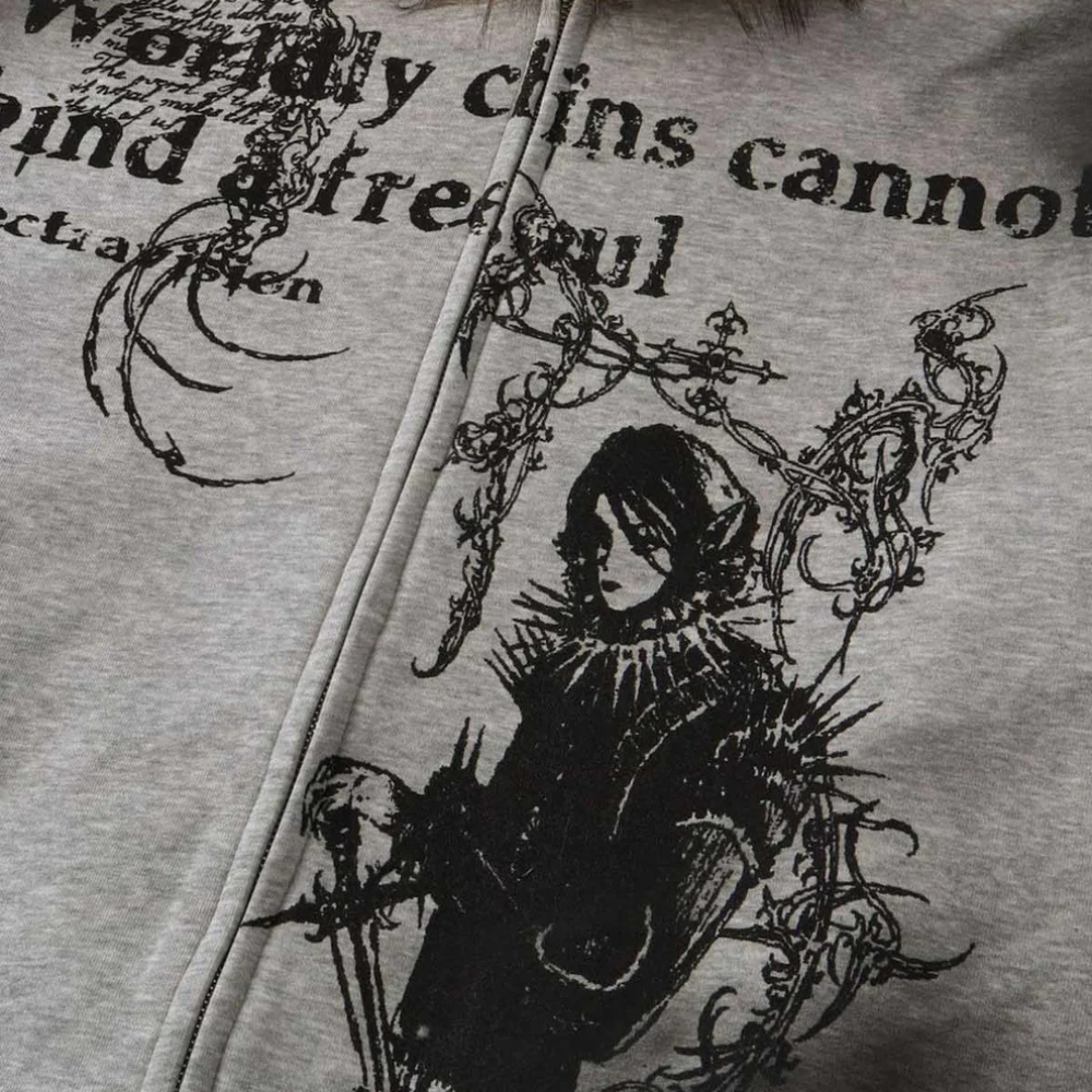 Graphic Hooded Jacket