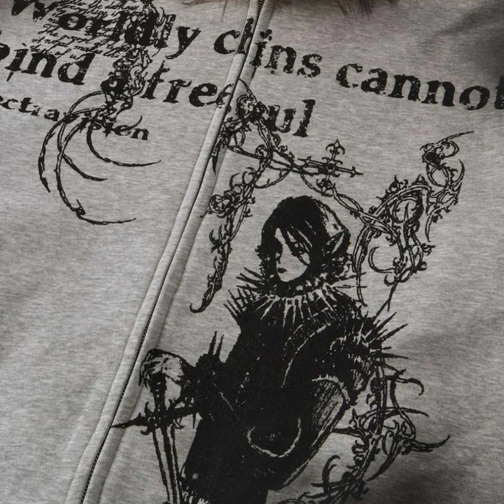 Graphic Hooded Jacket