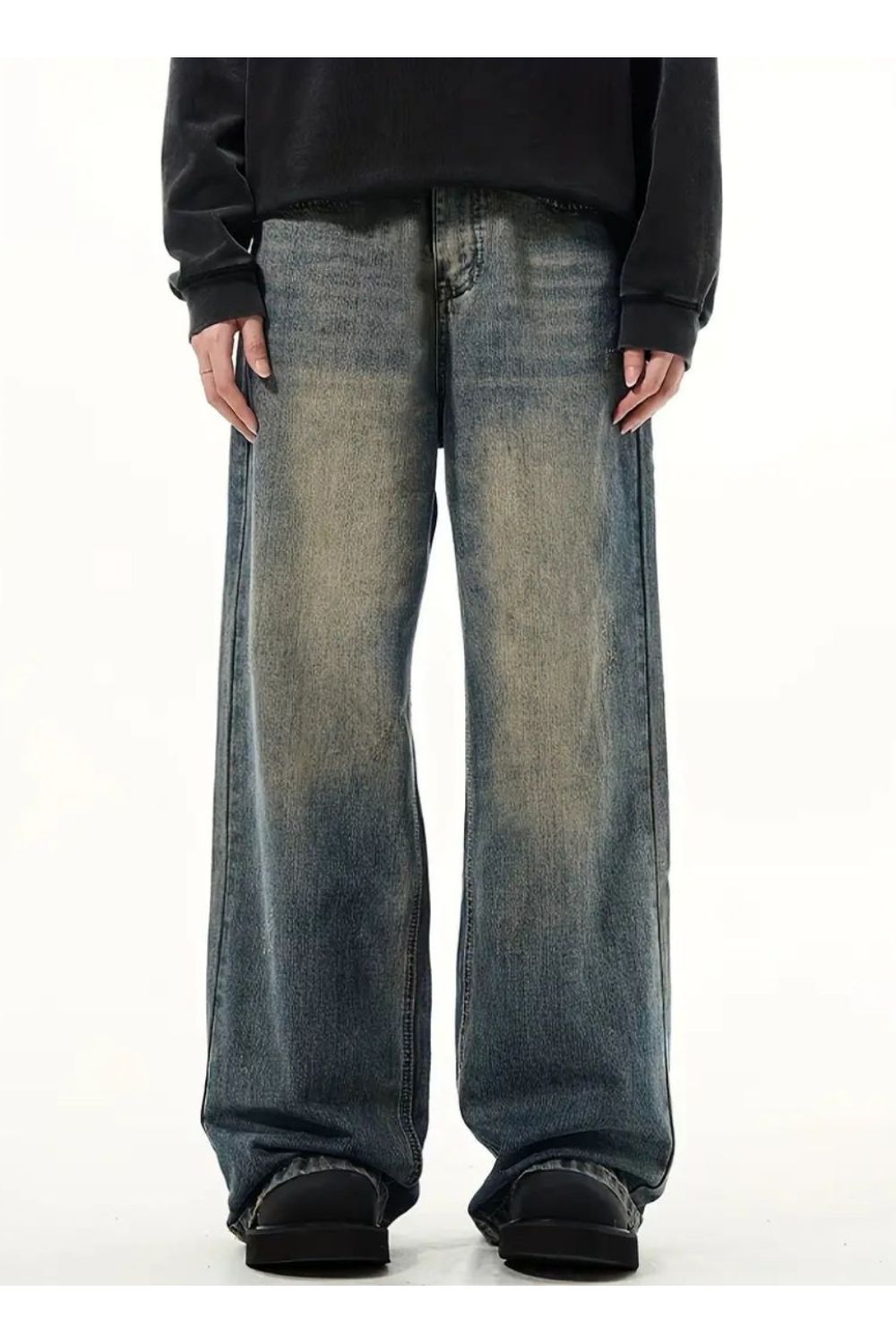 'Belong To The Street' Washed Baggy Jeans