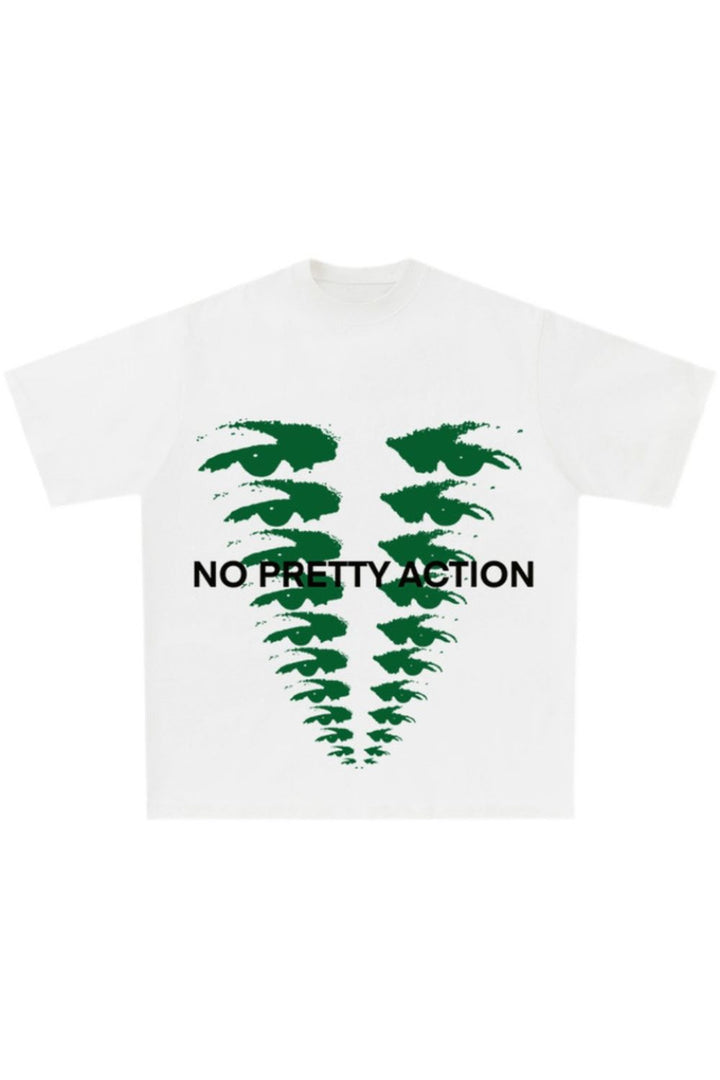 Graphic Tee 'No Pretty Action'