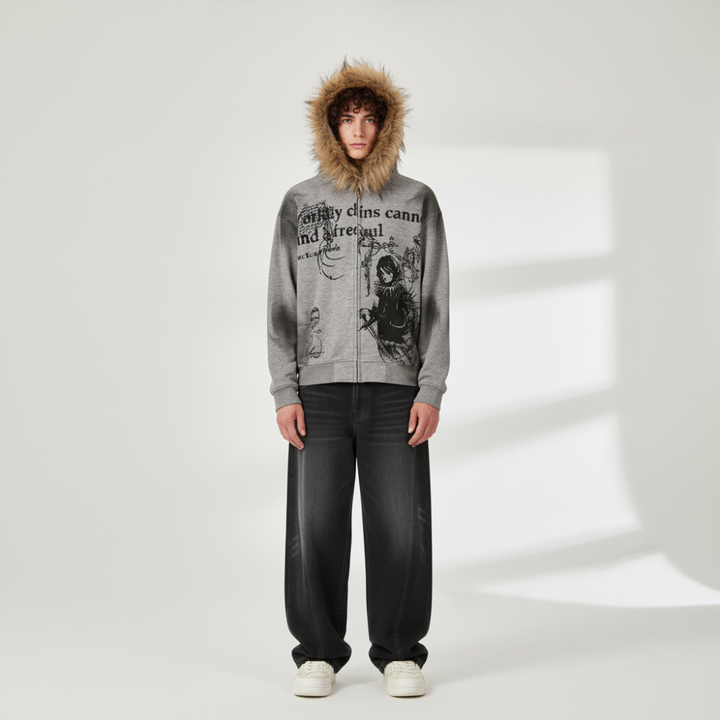 'Rogue' Washed Wide Jeans