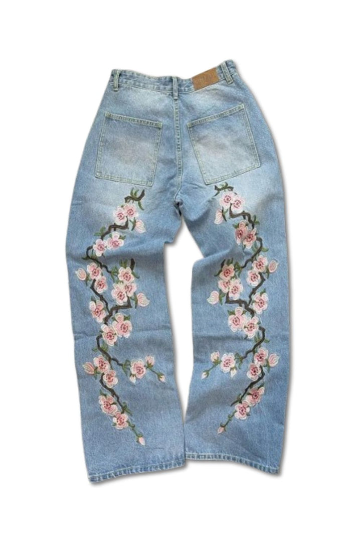 'Blossom' Embroidered Jeans