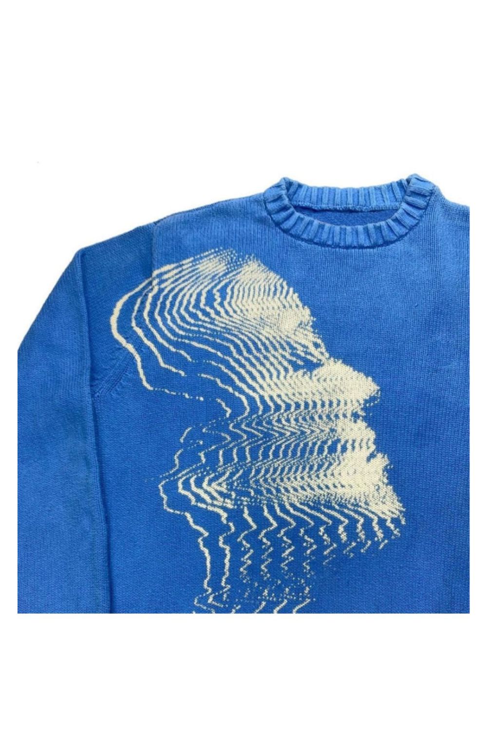 'Vibrations' Graphic Knitted Sweater