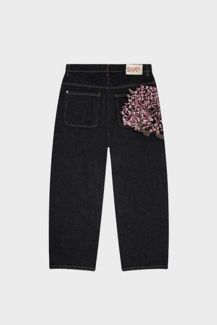 'Sakura' Bloom Baggy Jeans