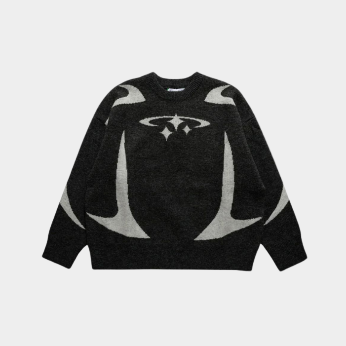 Y2K Stars Knitted Sweater