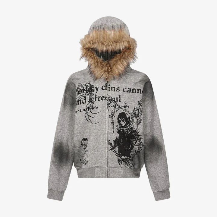 Graphic Hooded Jacket