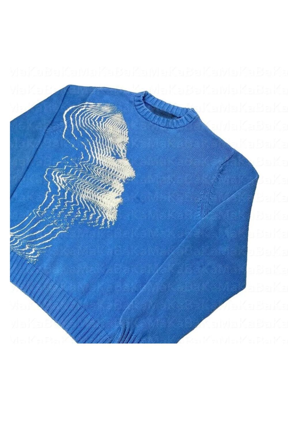 'Vibrations' Graphic Knitted Sweater