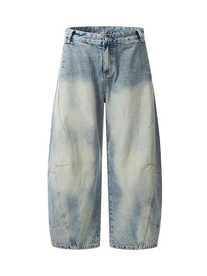 Distressed Baggy Barrel Jeans