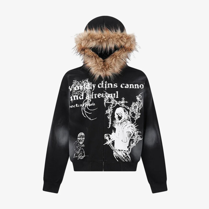 Graphic Hooded Jacket