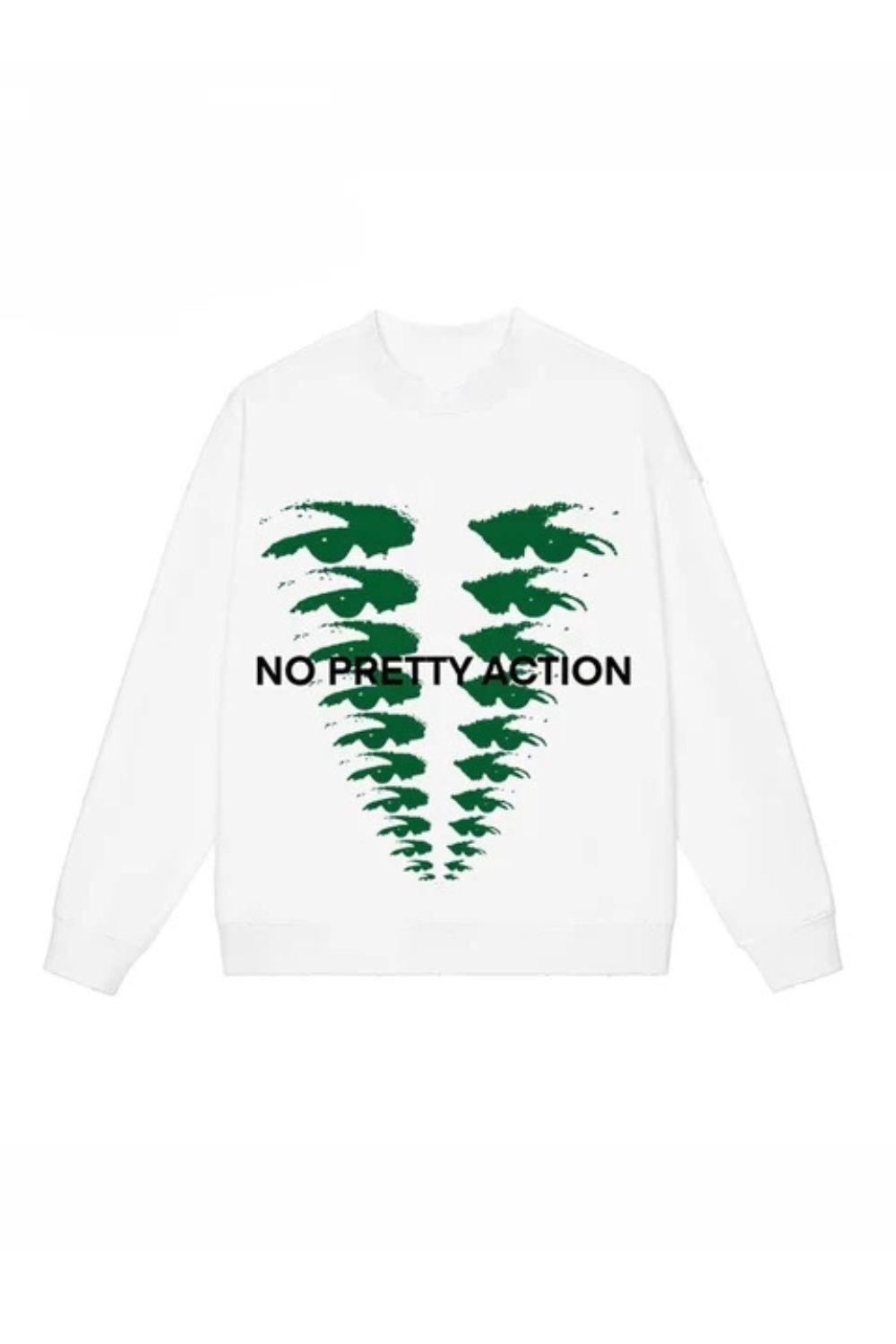 Sweatshirt 'No Pretty Action'