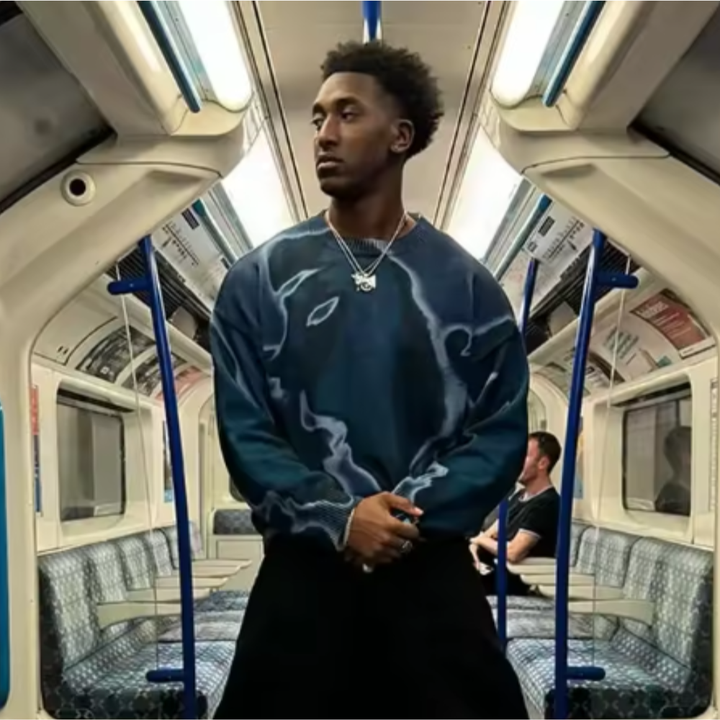 Vortex Graphic Sweatshirt - Blue