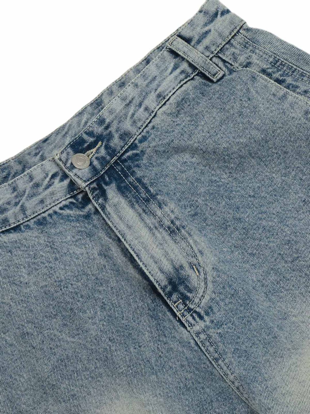 Distressed Baggy Barrel Jeans