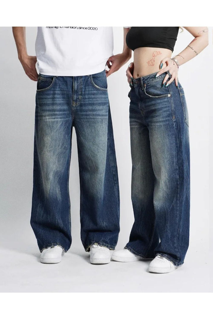 'Washed Blue' Baggy Jeans