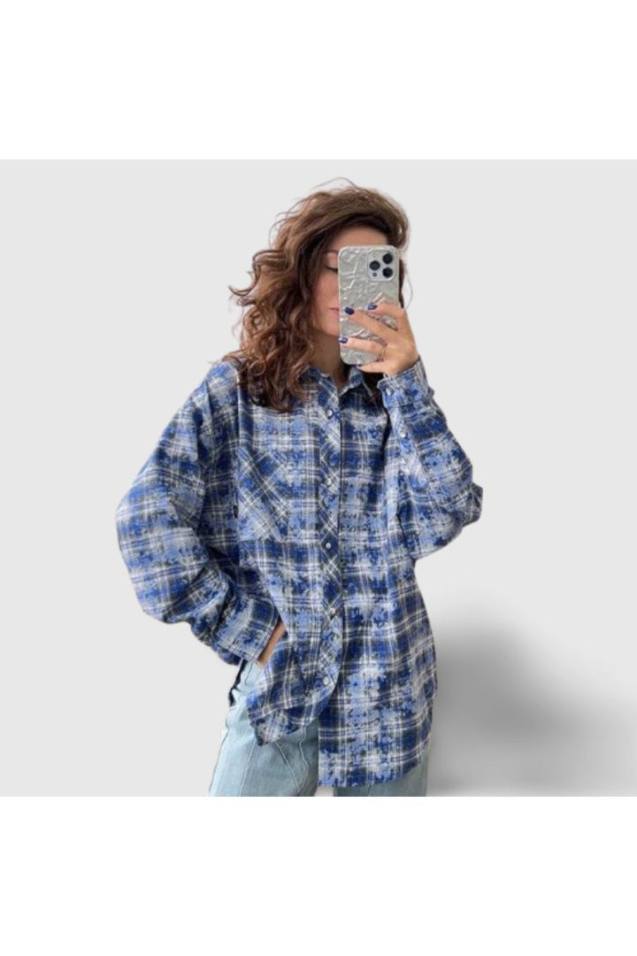 MyGarments - Brushed Check Oversized Shirts