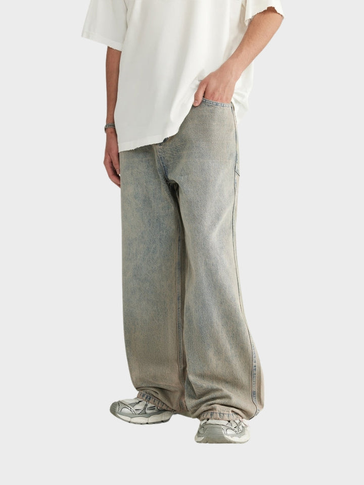 MyGarments - Baggy Denim Jeans - Light Grey