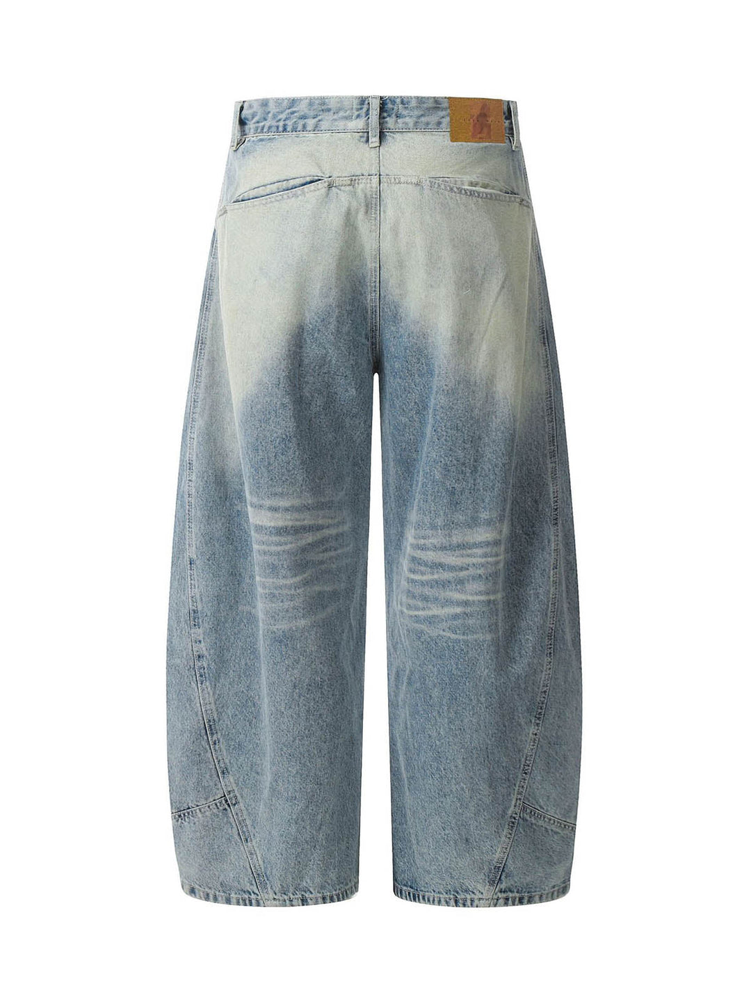 Distressed Baggy Barrel Jeans