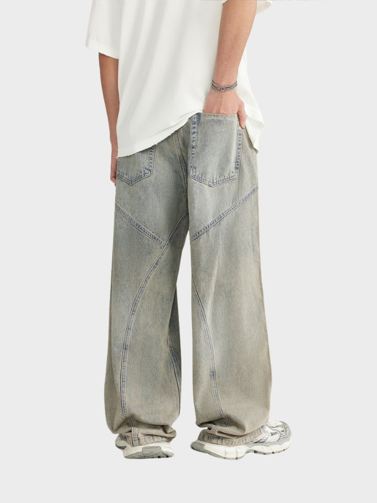 MyGarments - Baggy Denim Jeans - Light Grey