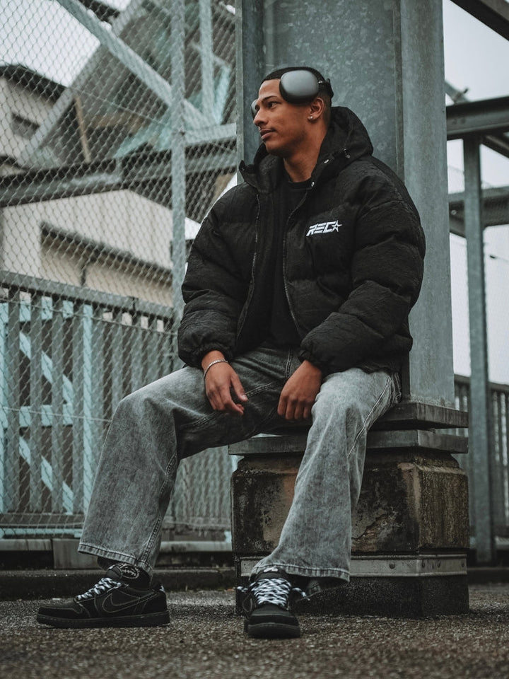 MyGarments - Baggy Denim Jeans - Black/Grey