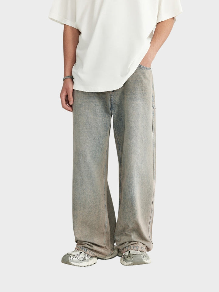 MyGarments - Baggy Denim Jeans - Light Grey