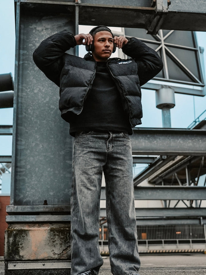 MyGarments - Baggy Denim Jeans - Black/Grey