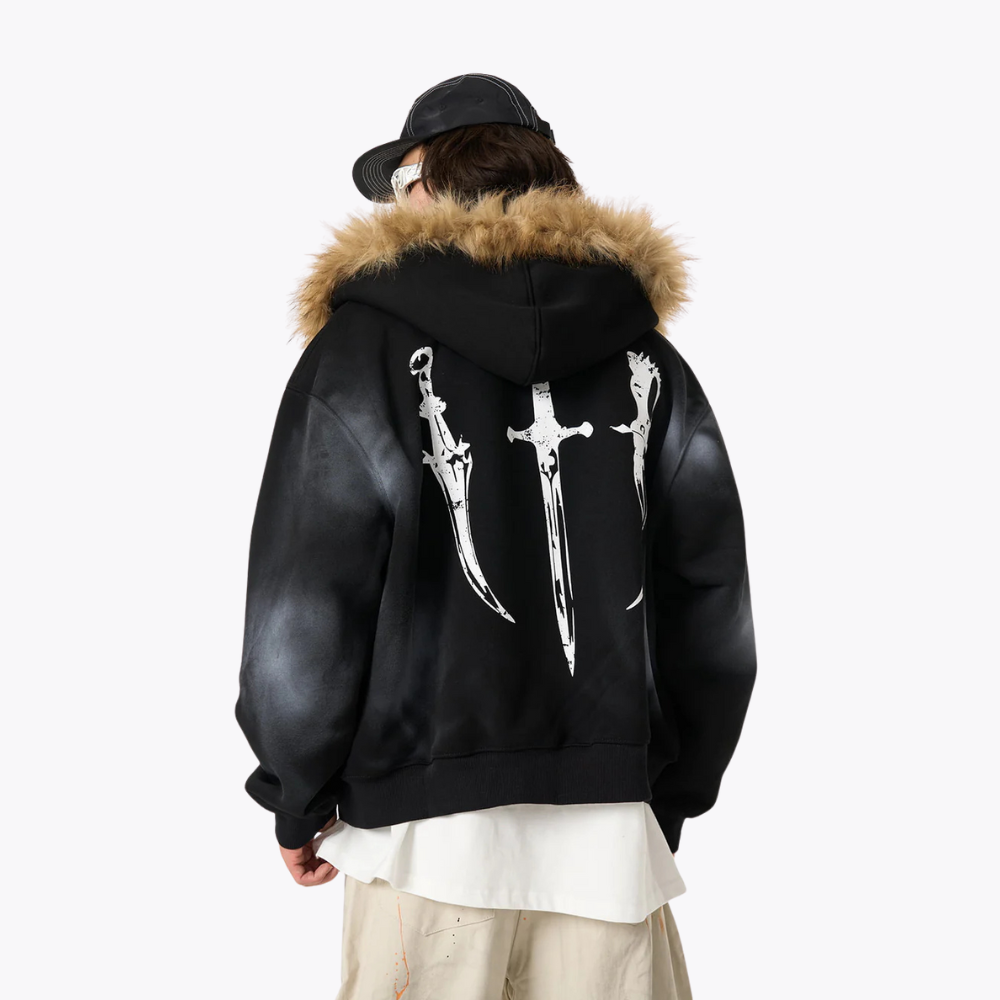 Graphic Hooded Jacket