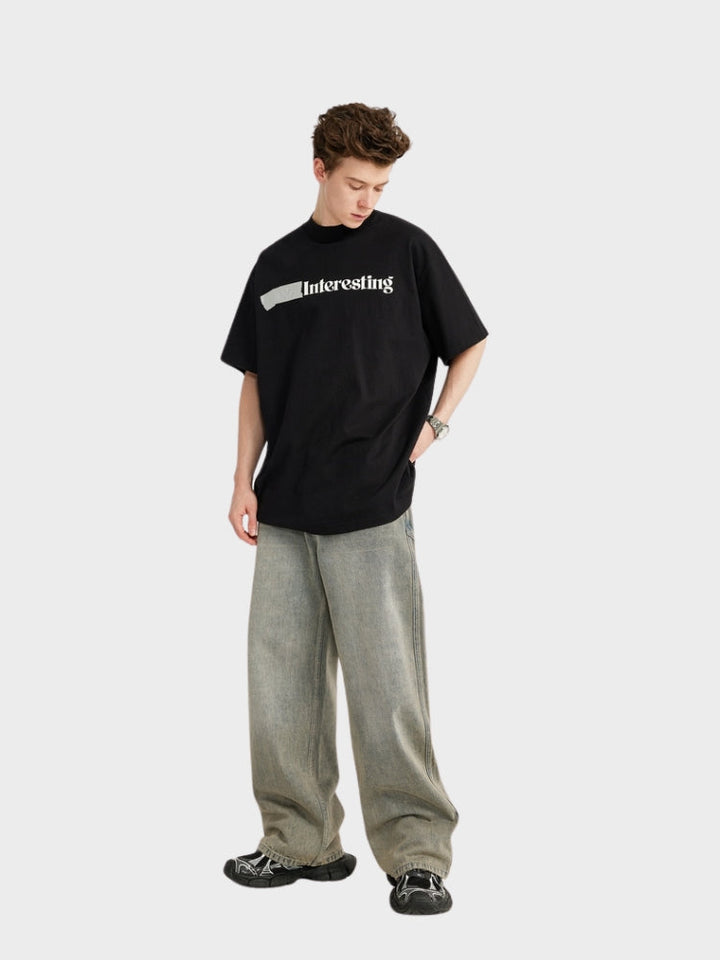 MyGarments - Baggy Denim Jeans - Light Grey