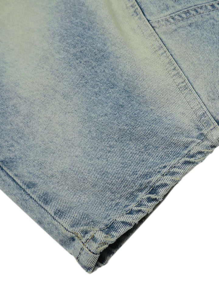 Distressed Baggy Barrel Jeans