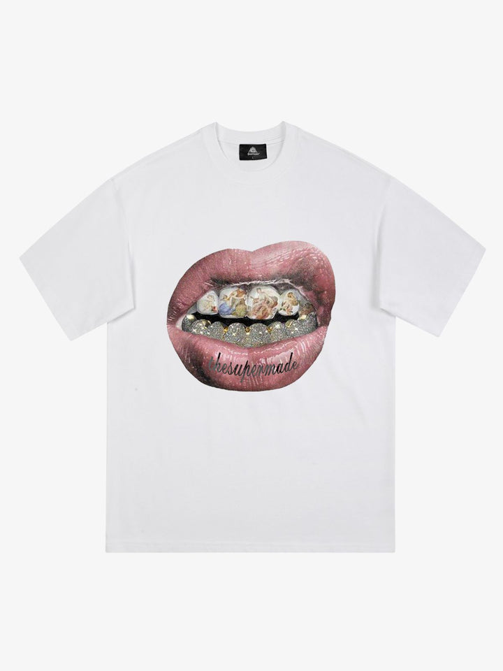 Artistic Lips Graphic T-Shirt